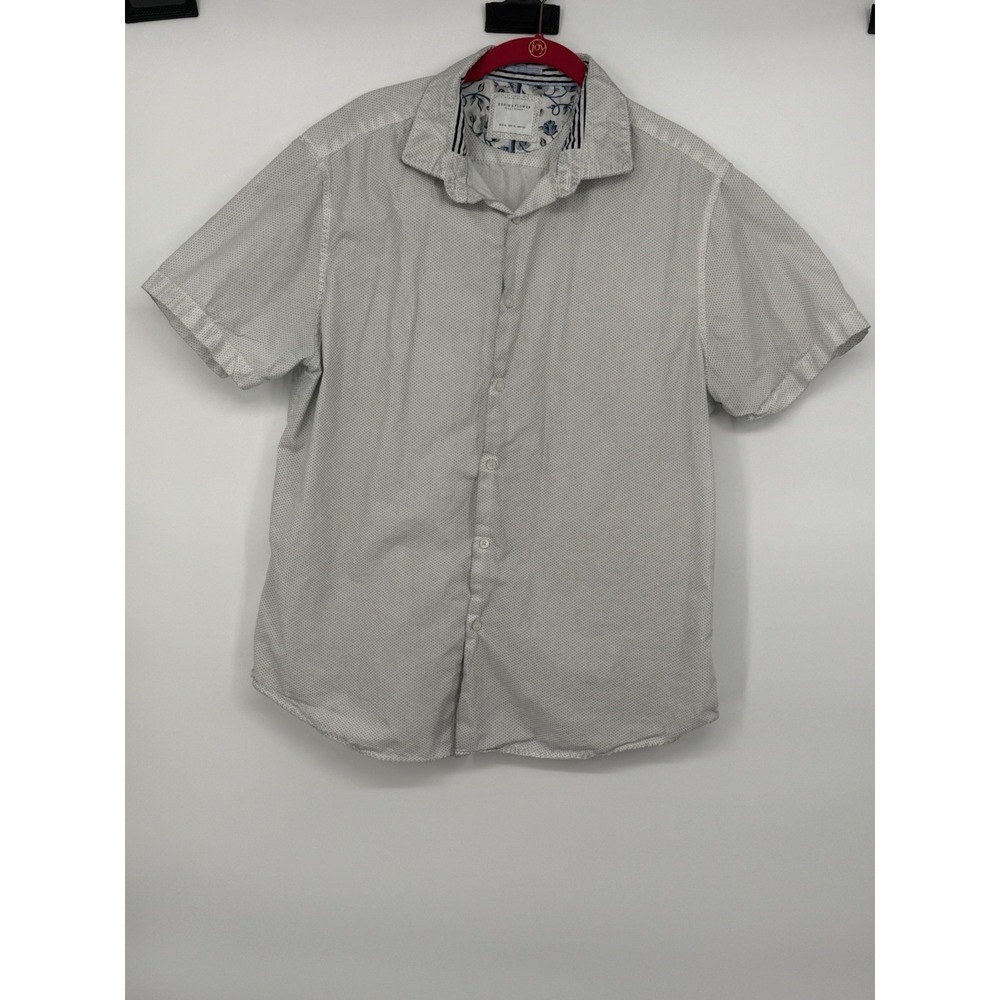 Denim & Flower Men's Short Sleeve Button Up XL